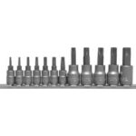 Star bit sockets, torx security  12 pcs  YT-0431