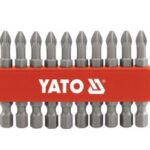 Screwdriver bit set, 10 pcs 50 mm YT-0483