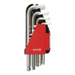 Hex key set, ball-shaped end 2-12 mm, 10 pcs  YT-0509