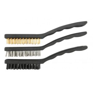 WIRE BRUSH 3PCS, BRASS-STEEL-NYLON, 23CM 06964