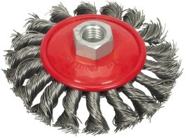 Bevel Brush Twisted Wire 100mm