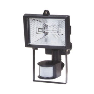 Floodlight w/Sensor 150W Black