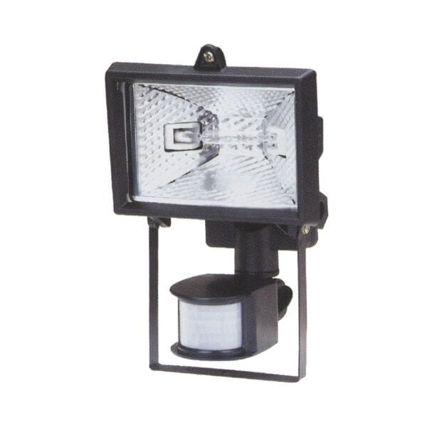 Floodlight w/Sensor 150W Black