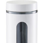 Zeller Present 1200ml Glass Storage Jar With Metal Cover With Lid White - Image 2