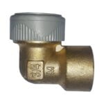 Elbow Female Brass 15mm x 1/2 inch Grey