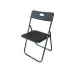 STEEL FOLDABLE CHAIR BLACK