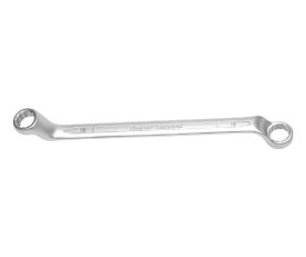 Bi-hexagonal ring spanner 18x19mm, satin finish YT-0219