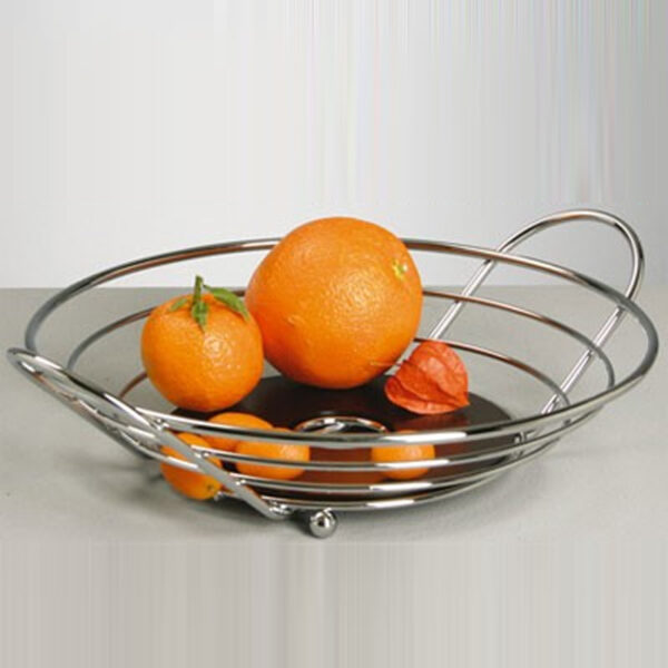 Zeller Present Chrome Fruit Bowl Round