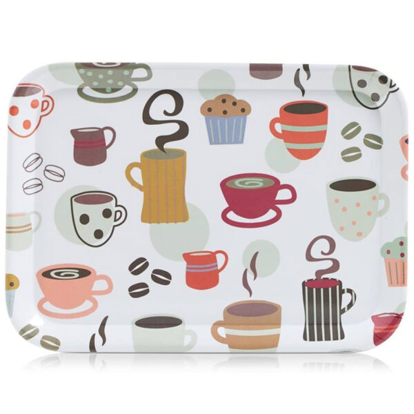 Zeller Present Melamine Tray `Icons`