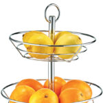 Zeller Present 2-Layered Chrome Fruit Stand - Image 2