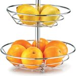 Zeller Present 2-Layered Chrome Fruit Stand - Image 3