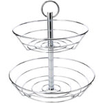 Zeller Present 2-Layered Chrome Fruit Stand - Image 5
