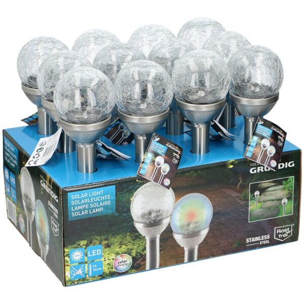 Glass Ball Solar Light 34x8cm