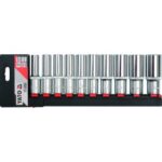 Deep Socket set 1/2", 10 pcs YT-3886