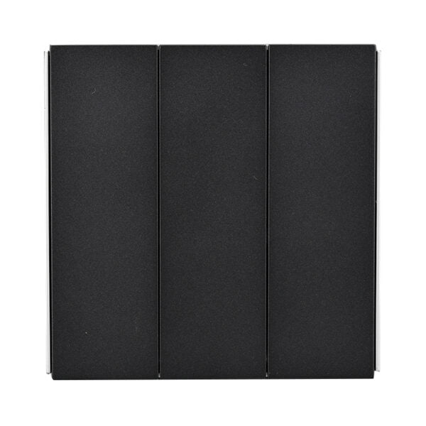 3 Gang 2 Way KX3 Matt Black