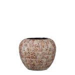 Oliviera Pot Round Dark Red