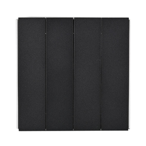 4 Gang 2 Way KX3 Matt Black