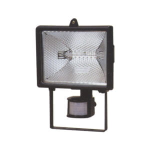 Floodlight w/Sensor 500W Black