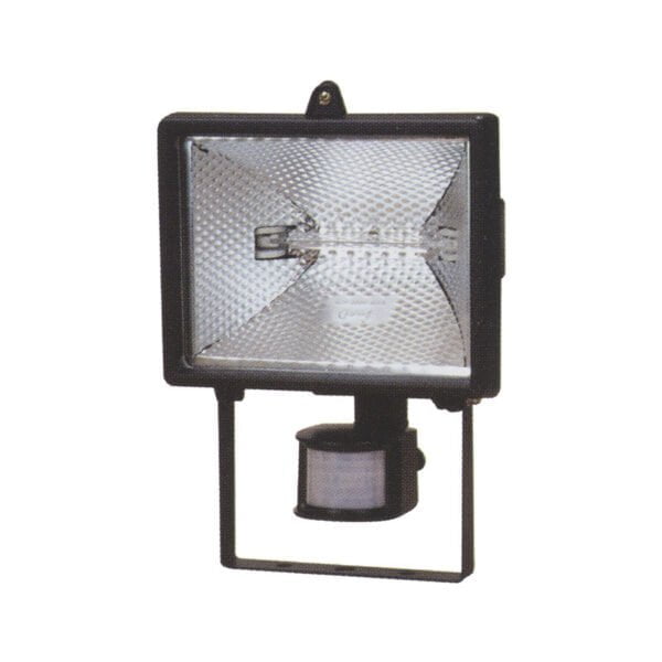 Floodlight w/Sensor 500W Black