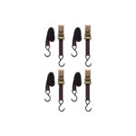 RAWLINK RATCHET TIE DOWN 4PCS BLACK/ 54832