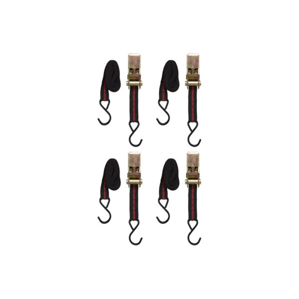 RAWLINK RATCHET TIE DOWN 4PCS BLACK/ 54832
