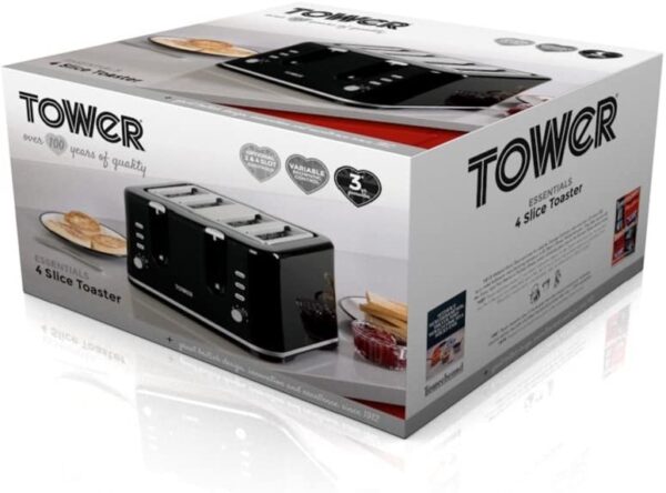 Tower Essentials 4 Slice Toaster