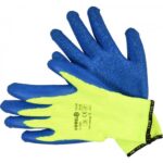 Latex coated gloves gcla0510 refl.yellow- 74149