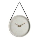 Timely Taupe Wall Clock