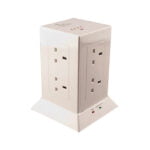8 Gang Tower with 4 USB outlet + Cable