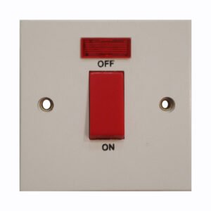 Switch 45Amp D.P. w/Neon
