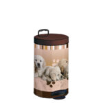Meliconi 14L Metal Pedal Bin Labrador