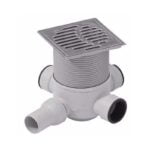 Drain w/4 Outlets Stainless Steel 150 x 150
