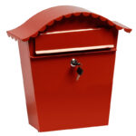 Domus Zinc-Coated Steel Mail Box Red