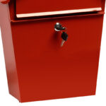 Domus Zinc-Coated Steel Mail Box Red - Image 4
