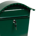 Domus Zinc-Coated Steel Mail Box Green - Image 3
