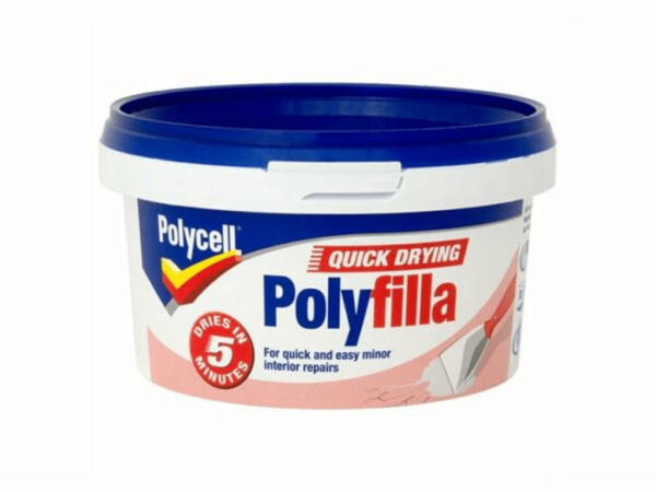 POLYCELL QUICK DRYING POLYFILLA INTERIOR TUB 500g ART: 5085286