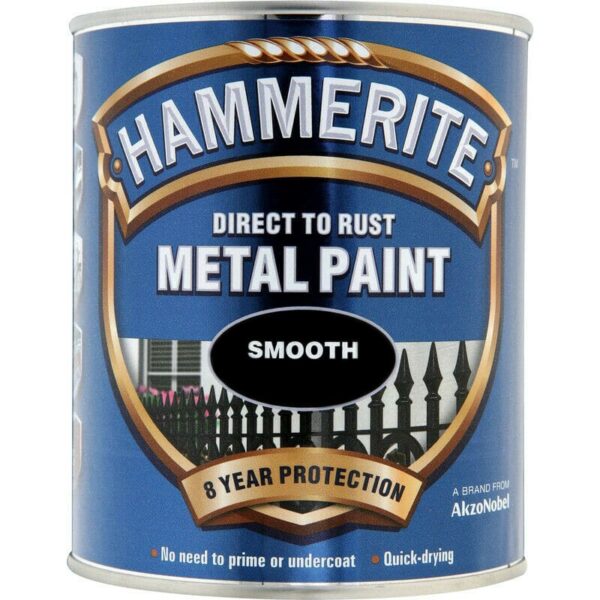 HAMMERITE SMOOTH SILVER FINISH 750ml HSSI750