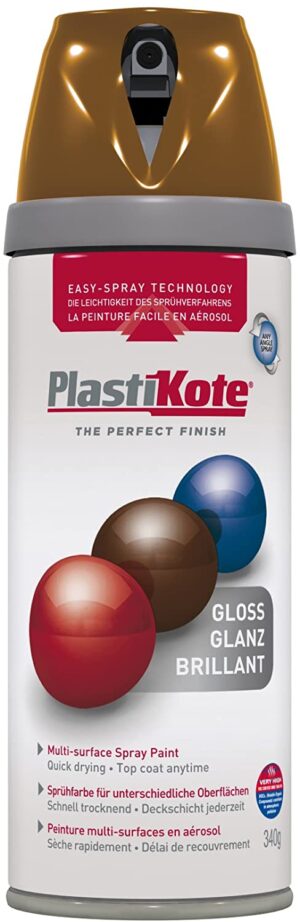 PLASTI-KOTE P.21108 T&S GLOSS CHESTNUT BROWN SPRAY PAINT