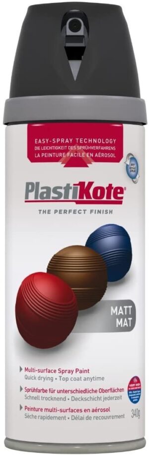 PLASTI-KOTE P.23101 T&S MATT BLACK SPRAY PAINT