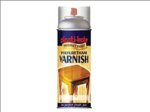 PLASTI-KOTE P.591 POLOYURETHANE VARNISH (UK) GLOSS SPRAY PAINT