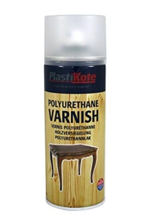 PLASTI-KOTE P.592 CLEAR SATIN VARNISH (UK)  SPRAY PAINT