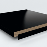 Metre GETAFORM EDGING BLACK A1 GLOSS GLUED 44mm (25m/Roll)