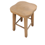 OAK SOLID STOOL COUNTRY/WESTERN 24″ (RAW SANDED)