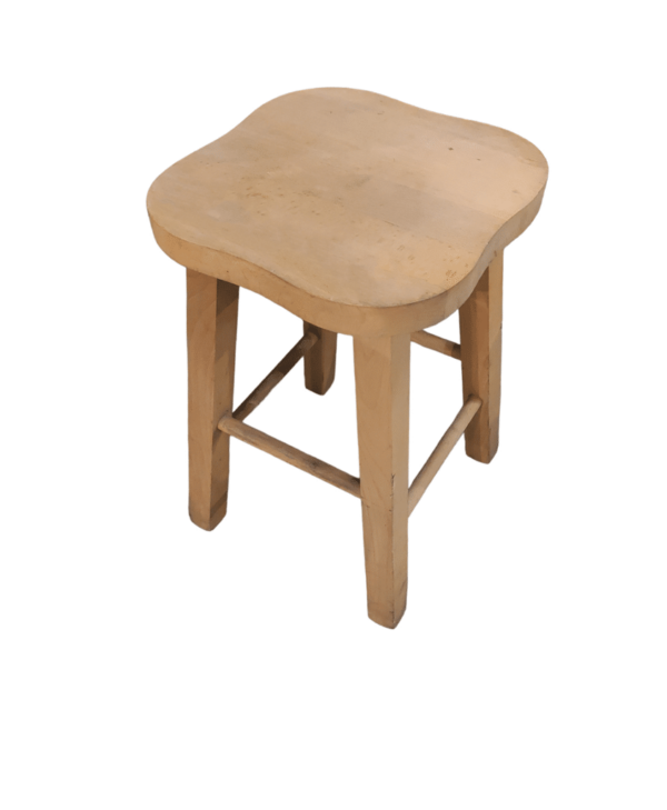 OAK SOLID STOOL COUNTRY/WESTERN 24″ (RAW SANDED)