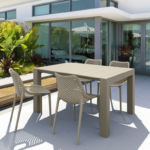 VEGAS TABLE 772 DOVE GREY/ TAUPE EXT. 100/140 X 100cm - Image 3