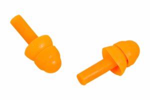 REUSABLE EAR PLUGS 4pc ORANGE LUX 106003