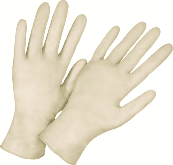 LATEX DISPOSABLE GLOVES 12pcs LUX 581888/500031