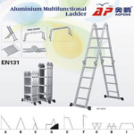 ALUM. LADDER M/PURPOSE 4X4 STEP MAX.H 3.7MT ART. QH-6043