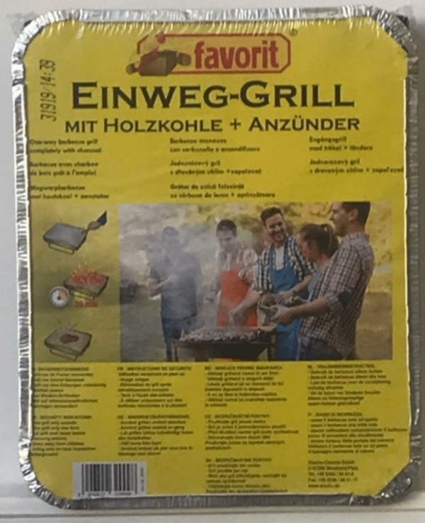 FAVORIT DISPOSABLE BBQ GRILL