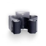 BROOM HOLDER MATT CHROME INOFIX ART: 2055-7+  {BLISTER – 2pcs}